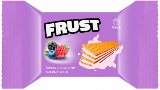 Вафли со вкусом лесных ягод «Frust»