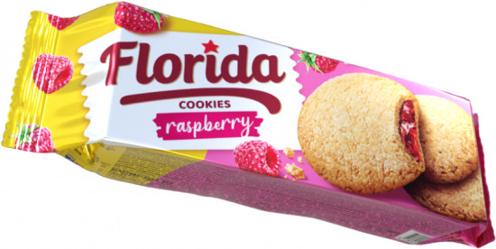 Печенье со вкусом малины «Florida cookies»