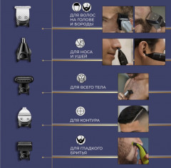 Триммер многофункциональный 5 в 1 - Фото 3