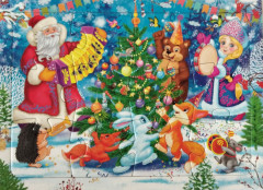 Пазл «Новый год в лесу» - Фото 1