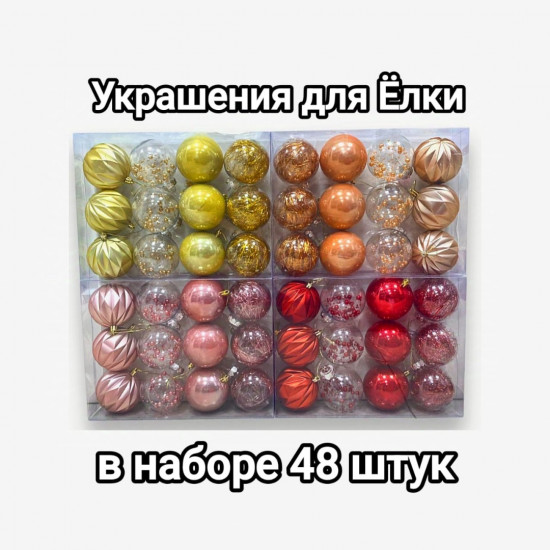 Набор шаров ёлочных «New Year»