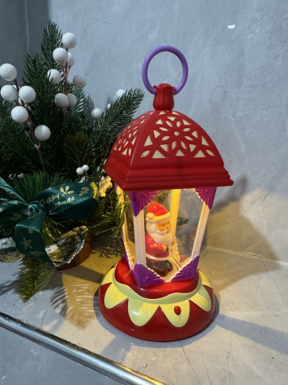Фонарик новогодний с подсветкой