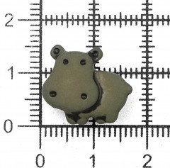 Набор пуговиц на ножке «Бегемот» - Фото 1