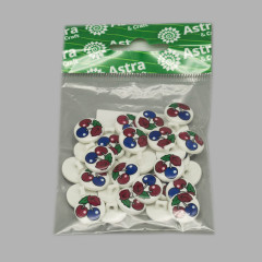 Набор пуговиц на ножке «Разноцветная вишня» - Фото 2