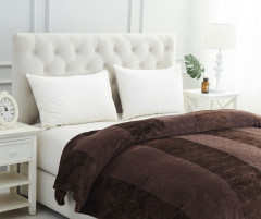 Плед «Palma» (вельсофт, жаккард, 220×240 см) - Фото 1