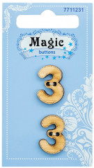 Набор пуговиц-фигурок «Цифра 3» - Фото 2