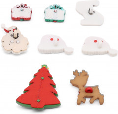 Набор пуговиц-фигурок «В ожидании Cанты» - Фото 2