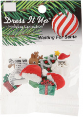 Набор пуговиц-фигурок «В ожидании Cанты» - Фото 4