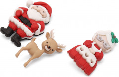 Набор пуговиц-фигурок «Мистер и Миссис Клаус» - Фото 1