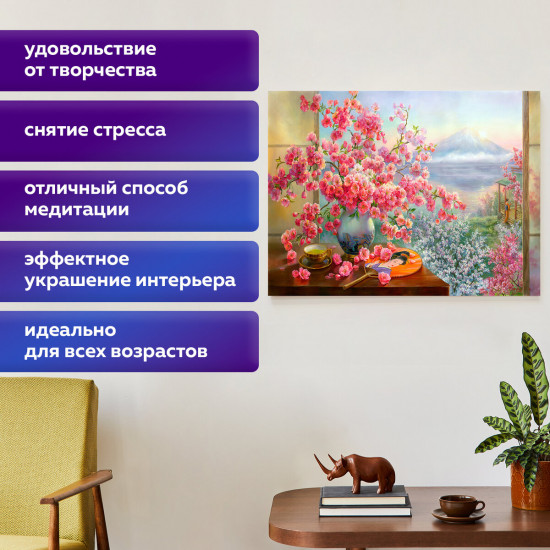 Алмазная мозаика «Букет сакуры»
