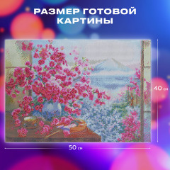 Алмазная мозаика «Букет сакуры» - Фото 4