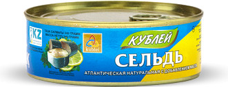Сельдь атлантическая натуральная с добавлением масла
