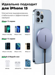 Беспроводное магнитное зарядное устройство Magnetic Wireless Charger - Фото 3