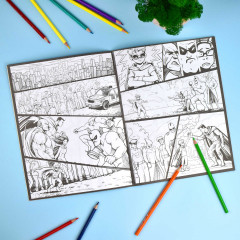 Книжка-раскраска для детей. Отважные герои - Фото 2