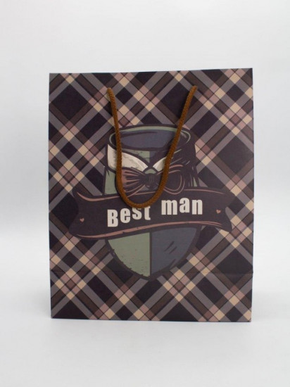 Пакет подарочный «Best man»