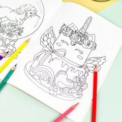 Раскраска с наклейками «Единороги» - Фото 7