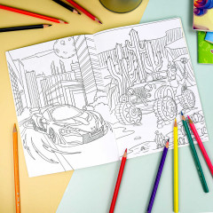 Раскраска с наклейками «Машинки» - Фото 4