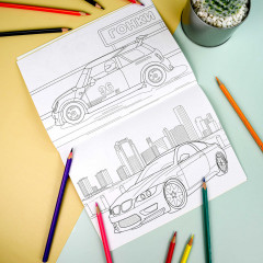 Раскраска с наклейками «Машинки» - Фото 5