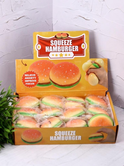 Мялка-антистресс «Squeeze hamburger»