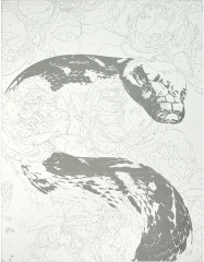 Картина по номерам «Змея в цветах» - Фото 4