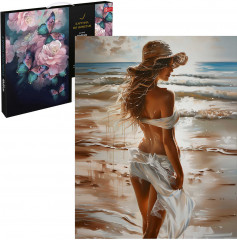Картина по номерам «Девушка на пляже» - Фото 1