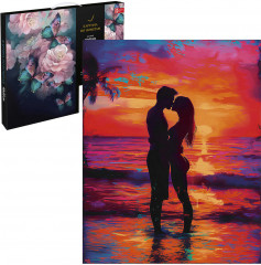 Картина по номерам «Пара на закате» - Фото 1