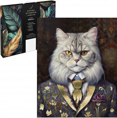 Картина по номерам «Кот-аристократ» - Фото 1