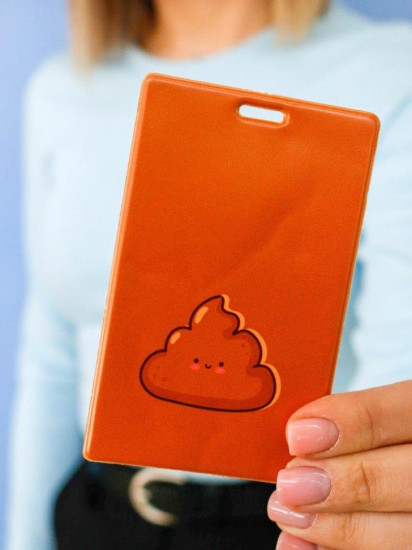 Держатель для карт «Cute poop»