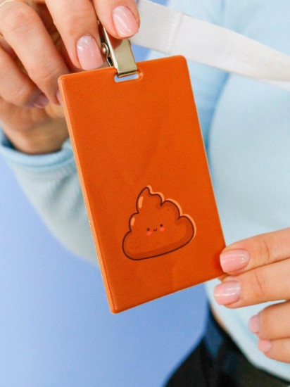 Держатель для карт «Cute poop»