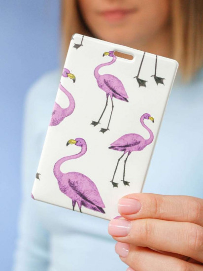 Держатель для карт «Purple flamingo»