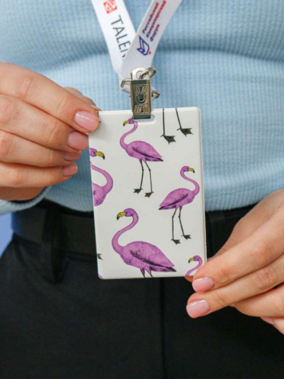Держатель для карт «Purple flamingo»