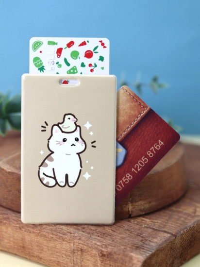 Держатель для карт аниме «Cat duck»