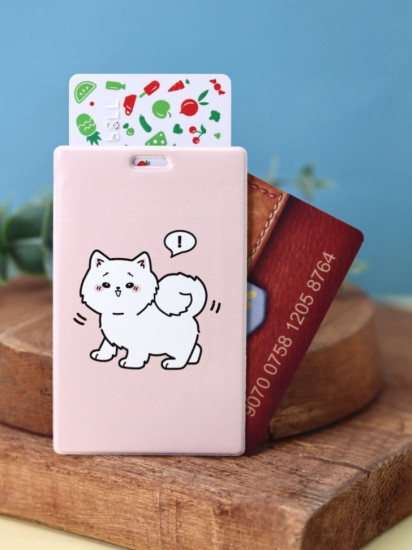 Держатель для карт аниме «White cat»