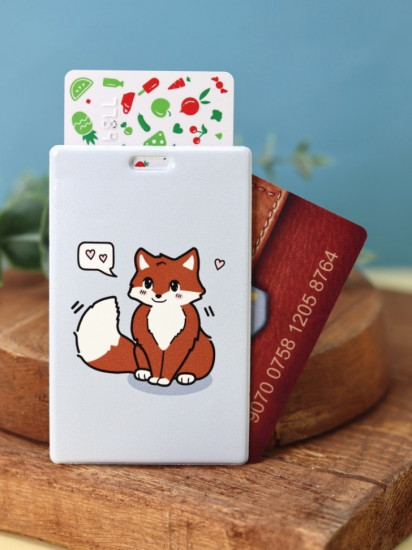 Держатель для карт аниме «Fox love»