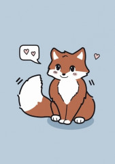 Держатель для карт аниме «Fox love» - Фото 4