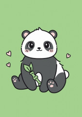 Держатель для карт аниме «Panda» - Фото 3