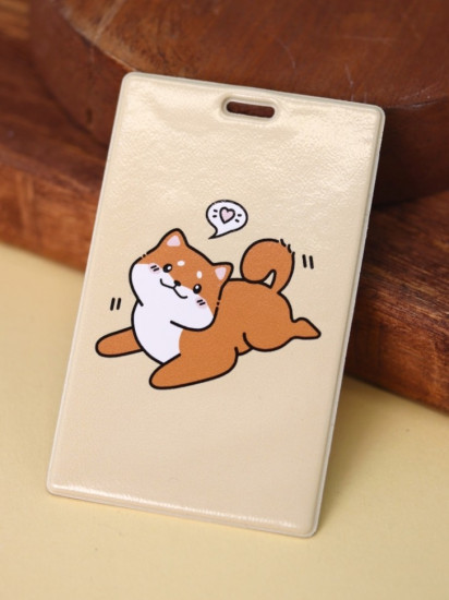 Держатель для карт аниме «Shiba inu love»