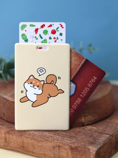 Держатель для карт аниме «Shiba inu love»