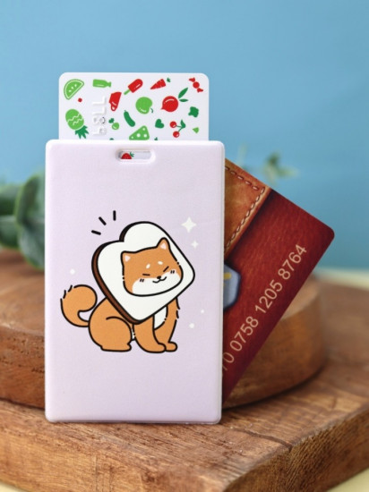 Держатель для карт аниме «Shiba inu sandwich»