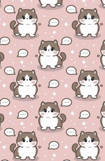 Держатель для карт аниме «Many cute cat»
