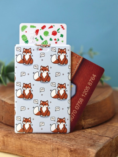 Держатель для карт аниме «Many fox love»