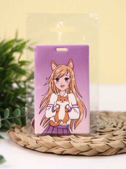 Держатель для карт аниме «Love corgi girl»