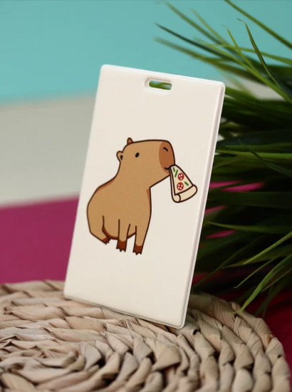 Держатель для карт «Capybara pizza»