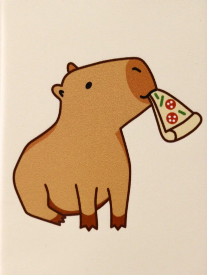 Держатель для карт «Capybara pizza»