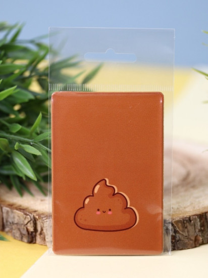 Держатель для карт «Cute poop» 