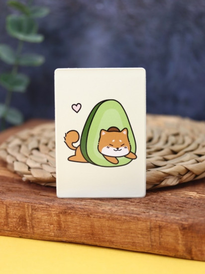 Держатель для карт аниме «Shiba inu avocado» 