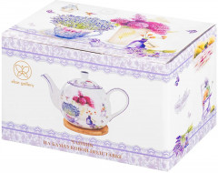 Чайник заварочный на бамбуковой подставке «Лаванда» - Фото 7