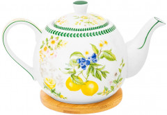 Чайник заварочный на бамбуковой подставке «Лимоны» - Фото 4