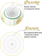 Чайник заварочный на бамбуковой подставке «Лимоны» - Фото 5