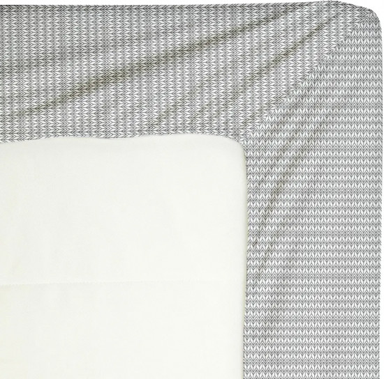 Простыня на резинке «New Jersey Gray»